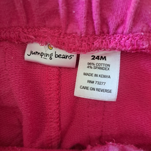 Jumping Beans Toddler Girl Outfit Floral Long Sleeve Top & Pink Pants - Picture 3 of 4